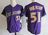 Arizona Diamondbacks #51 Randy Johnson Purple Cooperstown Collection Jersey,baseball caps,new era cap wholesale,wholesale hats